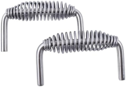 2X 5-3/8" Stainless Spring Handles by Chamixx