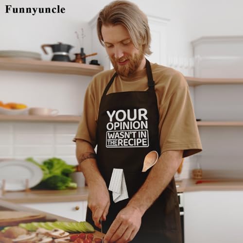 FUNNYUNCLE Funny BBQ Grilling Kitchen Cooking Chef Aprons - Image 5