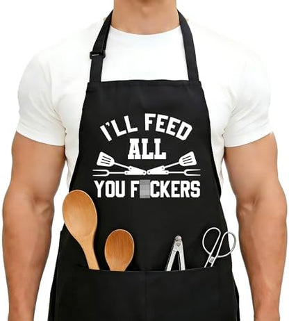 Aprons For Men, Funny Grilling Aprons by Unknown