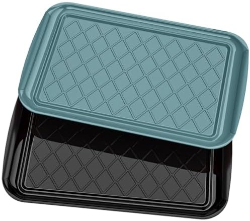 Grilling Prep & Serve Trays for Party Set of 2, Large BBQ Serving Platters by Unknown
