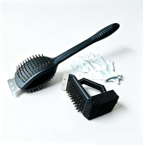16.9" Grill Brush and Scraper for Outdoor, BBQ Grill Brush Scraper by Tunteil