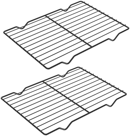 Adorila 2 Pack Cooling Rack for Baking, 8.3" x 11.4" Stainless Steel Grill Rack by Adorila