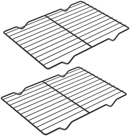 Adorila 2 Pack Cooling Rack for Baking, 8.3" x 11.4" Stainless Steel Grill Rack by Adorila