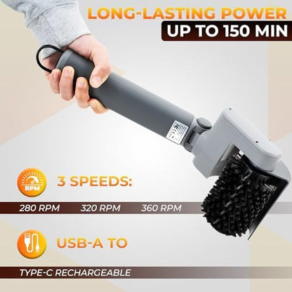 Electric Grill Brush, Cordless Grill Cleaner, Rechargeable Cleaning Brush - Image 4