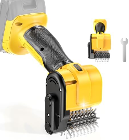 Electric Grill Brush fit De-Walt 20V Battery by DEVTBLUN