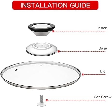 Tempered Glass Lid with Heat Resistant Handle - Image 5