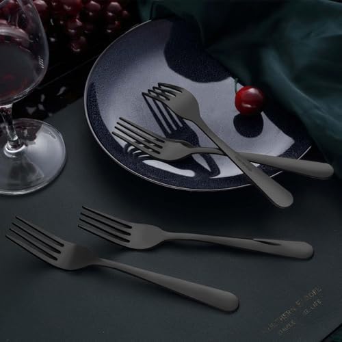 Unokit 24-Piece Stainless Steel Dinner Forks Silverware - Image 3