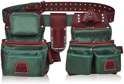 Nylon and Leather Tool Belt | Nylon Tool Pouch | Carpenter Tool Belt | by NUTUCH