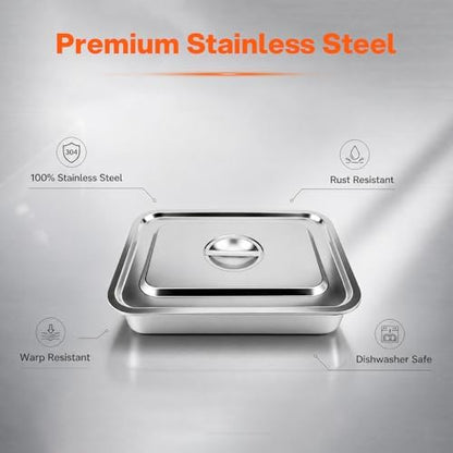 FOOGWEE 6-in-1 Grill Tray and Carry System, Stainless Steel Grill Carry System - Image 5