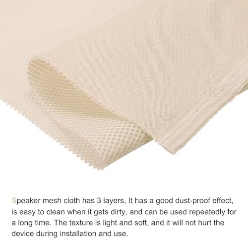 MECCANIXITY Speaker Grill Cloth 20 x 63 Inch Stereo Mesh Fabric Protective - Image 4