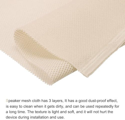 MECCANIXITY Speaker Grill Cloth 20 x 63 Inch Stereo Mesh Fabric Protective - Image 4