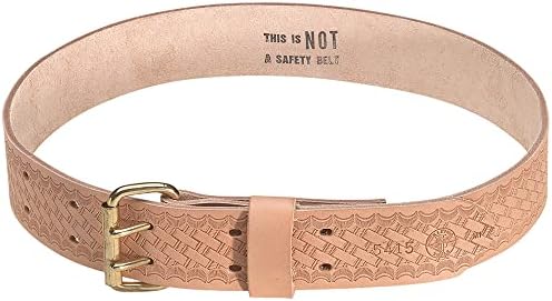 Klein Tools Tool Belt, Heavy-Duty Leather Work Belt by Unknown