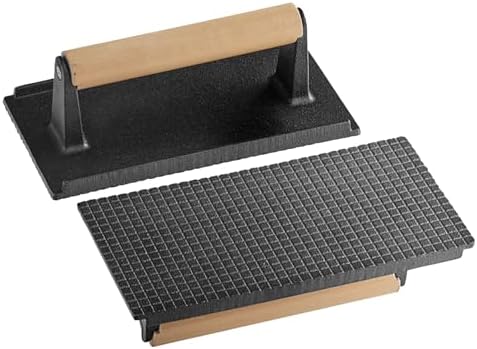 Cast Iron Grill Press for Cooking by Notana