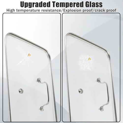 Griddle Glass Lid for Vayepro 17-inch flat griddle, Glass Basting, Keep Warm - Image 7