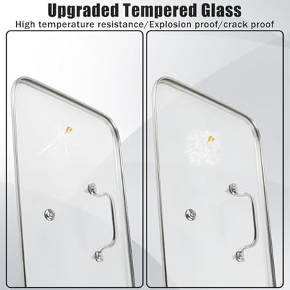 Griddle Glass Lid for Vayepro 17-inch flat griddle, Glass Basting, Keep Warm - Image 7