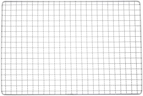 HARFINGTON Square BBQ Grill Net 13.8"x9.4" Stainless Steel Cross Wire Barbecue by HARFINGTON