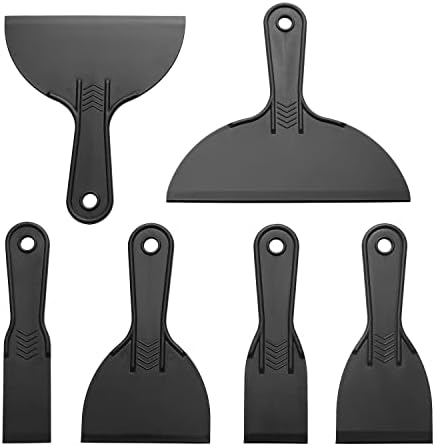 6 Pack Putty Knife, Flexible Plastic Paint Scraper Tool by Unknown