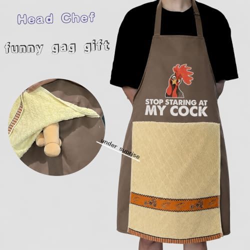 Chef's Prank Apron, Adjustable Neck Strap, Hidden Surprise Gift - Image 3