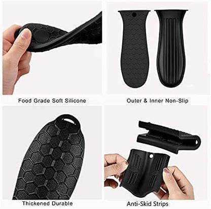 8 Pcs Non-Slip Silicone Hot Handle Holder & Assist Grips, Potholder - Image 4