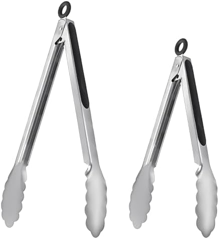 ALLTOP Metal Cooking Tongs, Stainless Steel Food Tong by ALLTOP