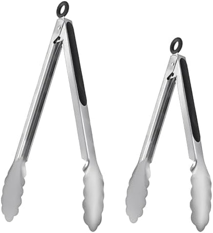 ALLTOP Metal Cooking Tongs, Stainless Steel Food Tong by ALLTOP