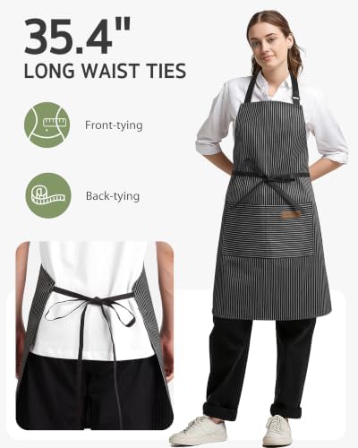 Syntus Apron for Men Women, Adjustable Cooking Kitchen Apron - Image 5