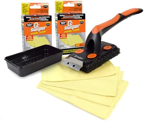 Proud Grill Q-Swiper XL Steam-Clean BBQ Grill Value Set, 4 Kevlar Cloths by ProudGrillCompany