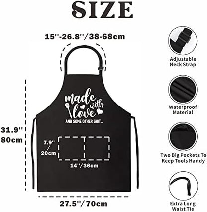 Funny Aprons for Women Men, Novelty Kitchen Cooking Apron - Image 6