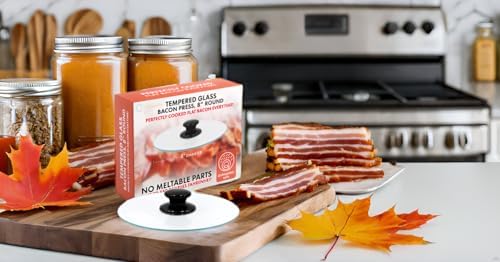 Northwest Enterprises Bacon Press, Round Tempered Glass Bacon Press and - Image 2