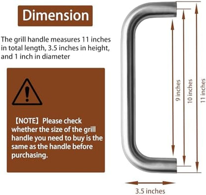 11 Inch Stainless Steel Grill Side Handle - Image 2