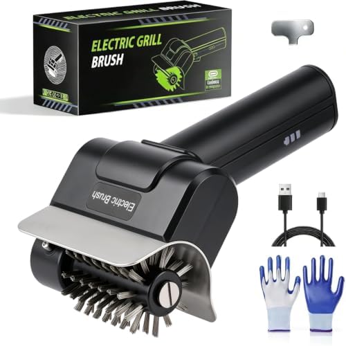 Electric Grill Brush, Cordless Rechargeable BBQ Cleaner by ODISTAR