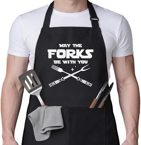 BeneCharm Birthday Gifts for Men Aprons, May The Forks Be by Benecharm