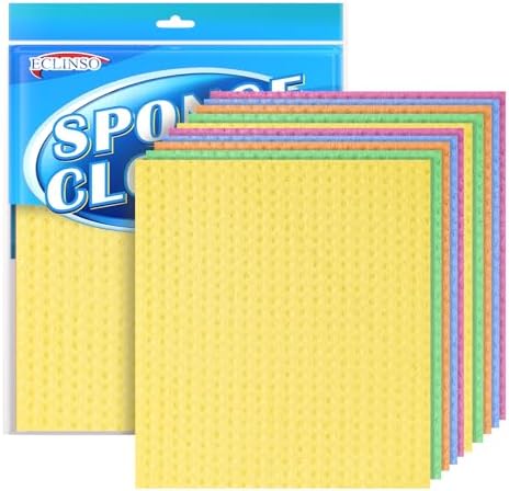 10 PK Swedish Dishcloths for Kitchen, Absorbent Dish Cloths by Unknown