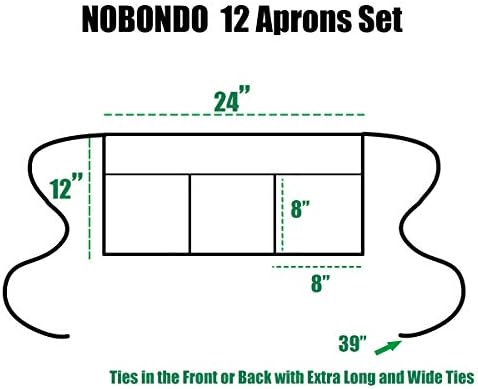 NOBONDO 12 Pack Waitress Aprons - Image 3