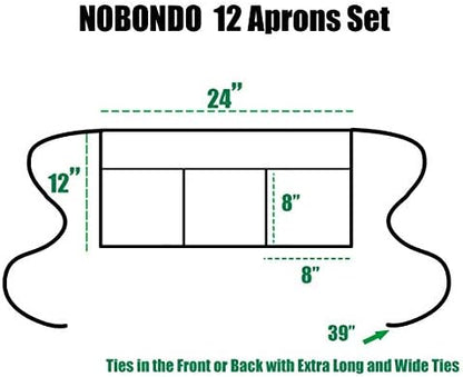 NOBONDO 12 Pack Waitress Aprons - Image 3