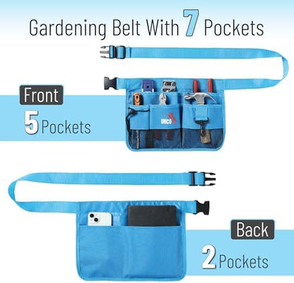 UNCO- Adjustable Gardening Belt, 5 Pockets, Cut and Water Resistant, Garden - Image 2