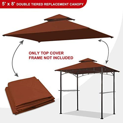 Eurmax USA High Performance Grill Gazebo Canopy Replacement Cover 5x8 BBQ - Image 3