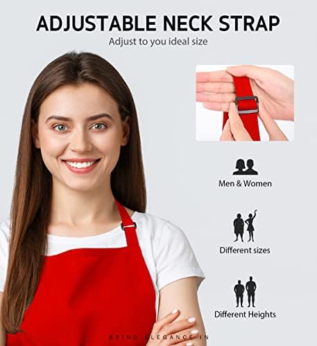 Syntus 12 Pack Apron with 2 Pockets Aprons - Image 4