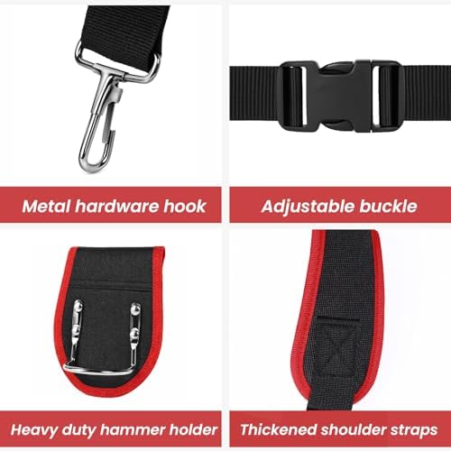 FamilyKit Tool Belt With Suspenders, Magnetic Heavy Duty Tool Belts - Image 5