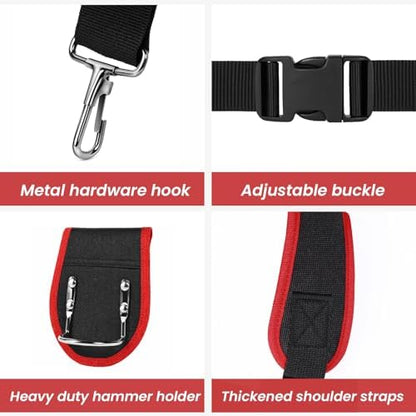 FamilyKit Tool Belt With Suspenders, Magnetic Heavy Duty Tool Belts - Image 5