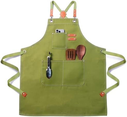 Chef Cotton Canvas Apron for Men Women by Unknown