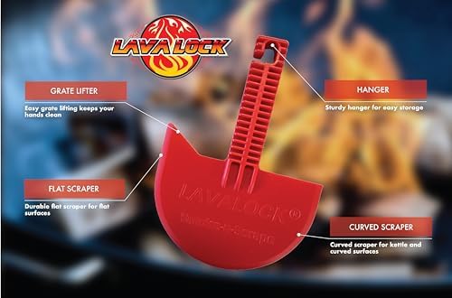 LavaLock Smok-n-Scrape Grill and Smoker Scraper, Residue Remover Cleaning Tool - Image 2
