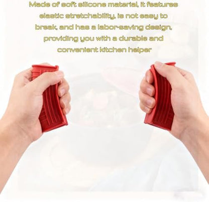 4 Pcs Silicone Assist Hot Pan Handle Holder, Hot Skillet Handle Covers - Image 5