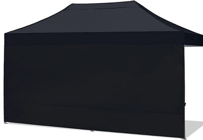 ABCCANOPY Instant Canopy SunWall 10x20 FT, 1 Pack Sidewall Only, No Frame or Top, Black