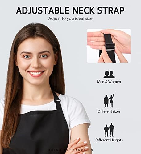 Syntus 12 Pack Apron with 2 Pockets Aprons - Image 4