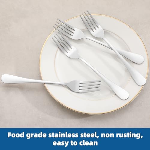 36 Piece Dinner Forks Set, Food-Grade Stainless Steel Forks Silverware - Image 3