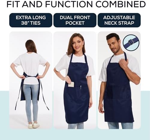 Will Well Kitchen 2 Pack Bib Apron - Image 3
