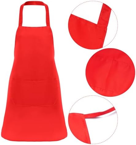 Fengek 8 Pcs Bib Apron for Unisex Colorful Kitchen Apron Bulk - Image 3
