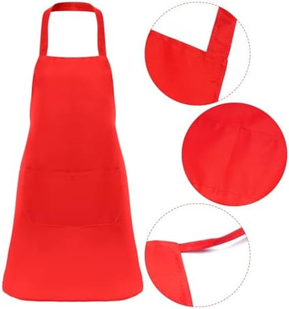 Fengek 8 Pcs Bib Apron for Unisex Colorful Kitchen Apron Bulk - Image 3