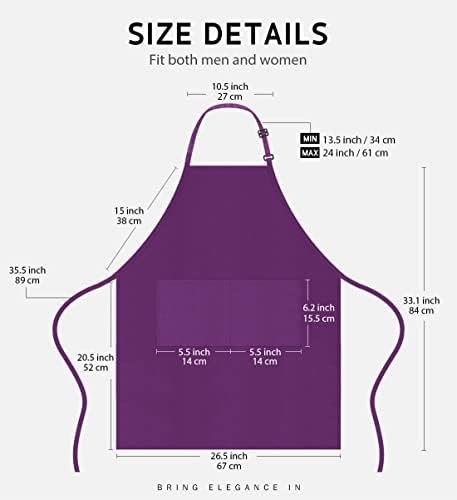 Syntus Apron for Men Women, Adjustable Cooking Kitchen Apron - Image 2